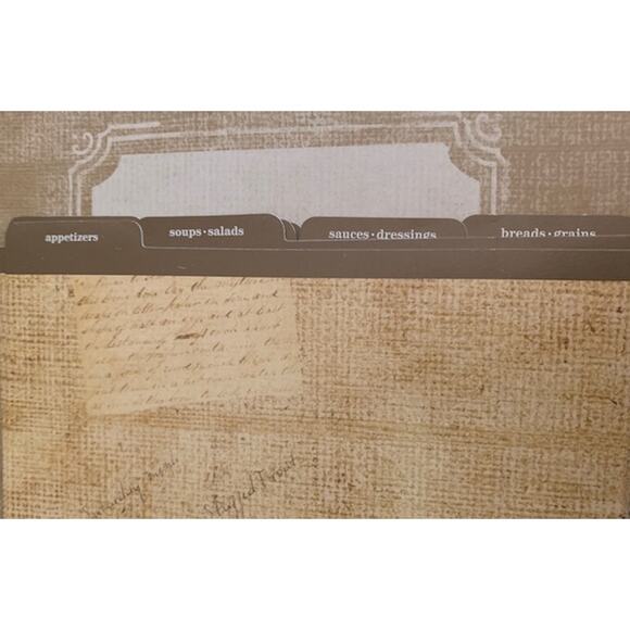 *NWOT** C.R. Gibson Rustic Silverware Recipe Book - Picture 5 of 6